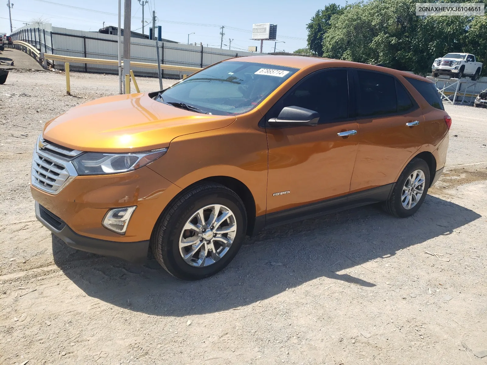 2018 Chevrolet Equinox Ls VIN: 2GNAXHEVXJ6104661 Lot: 67865714