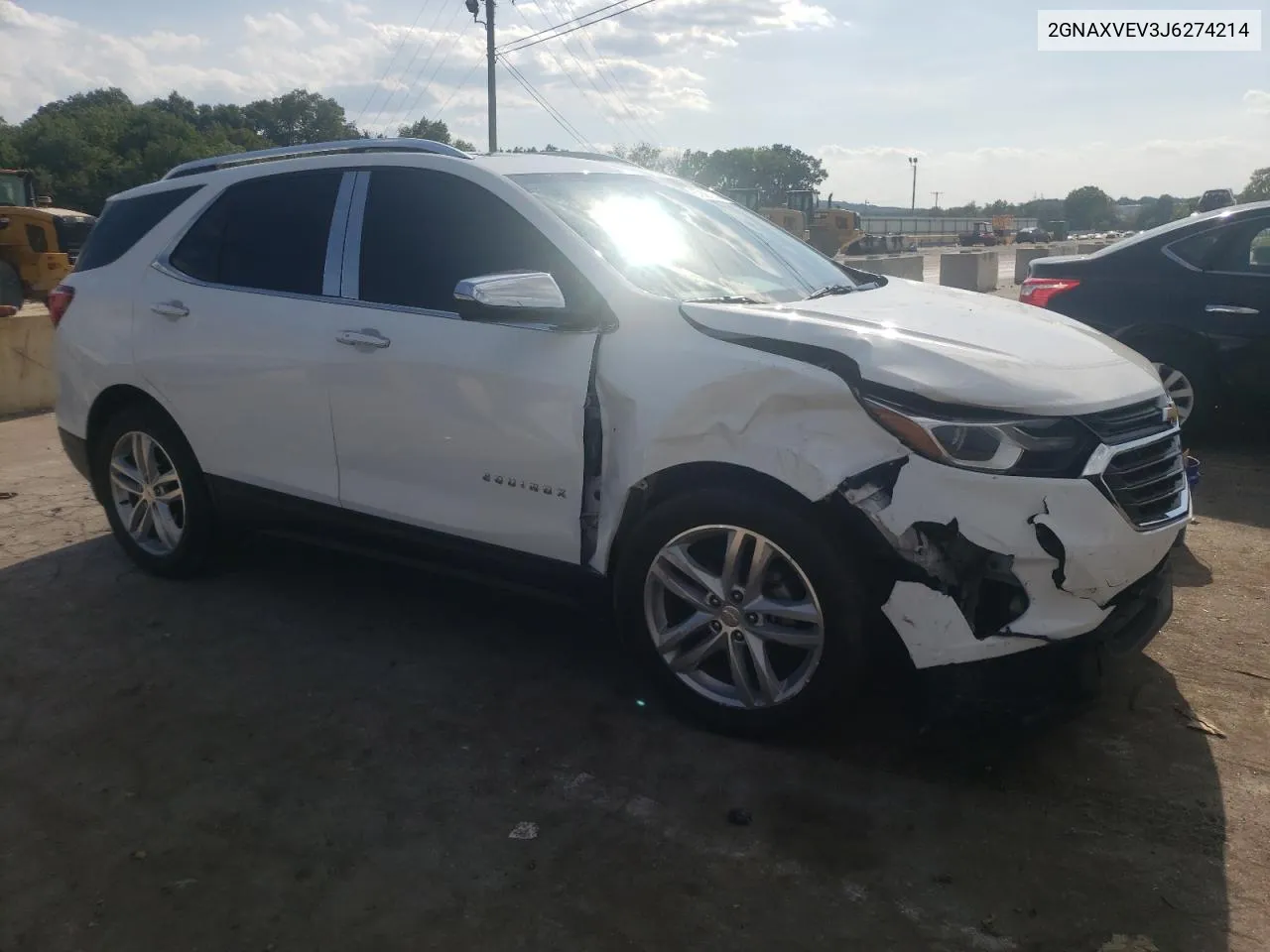 2GNAXVEV3J6274214 2018 Chevrolet Equinox Premier