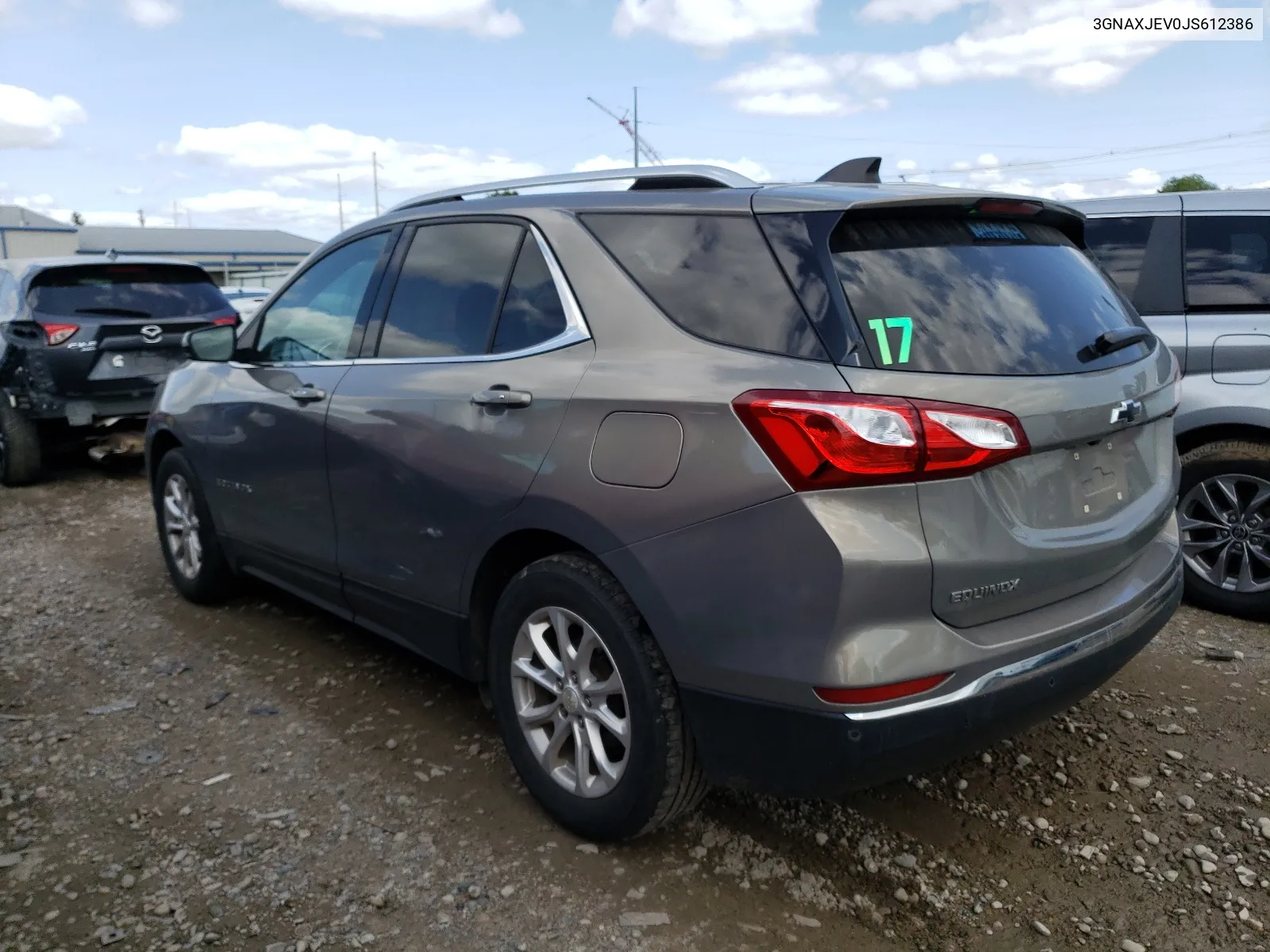 2018 Chevrolet Equinox Lt VIN: 3GNAXJEV0JS612386 Lot: 68033254