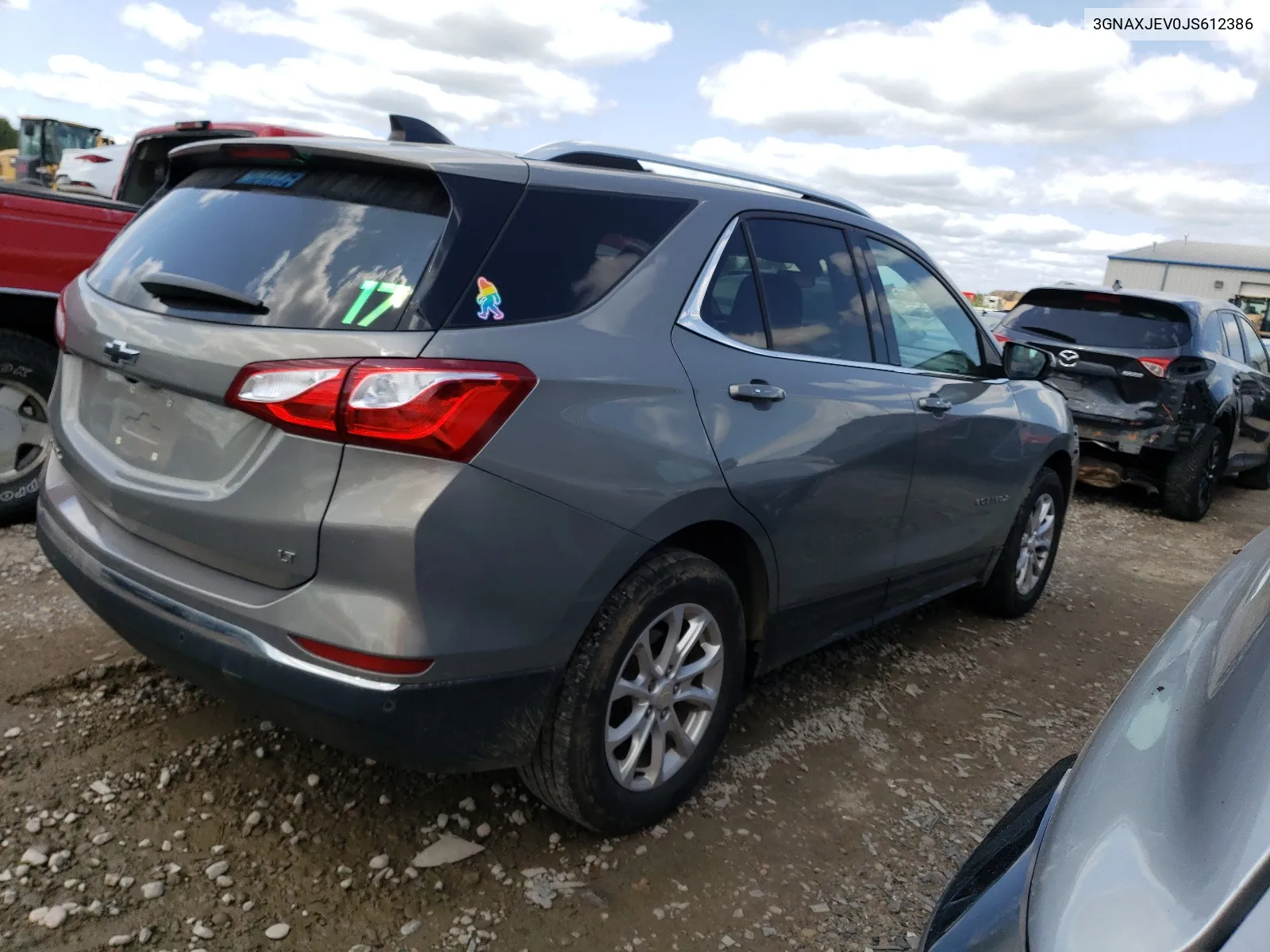 2018 Chevrolet Equinox Lt VIN: 3GNAXJEV0JS612386 Lot: 68033254