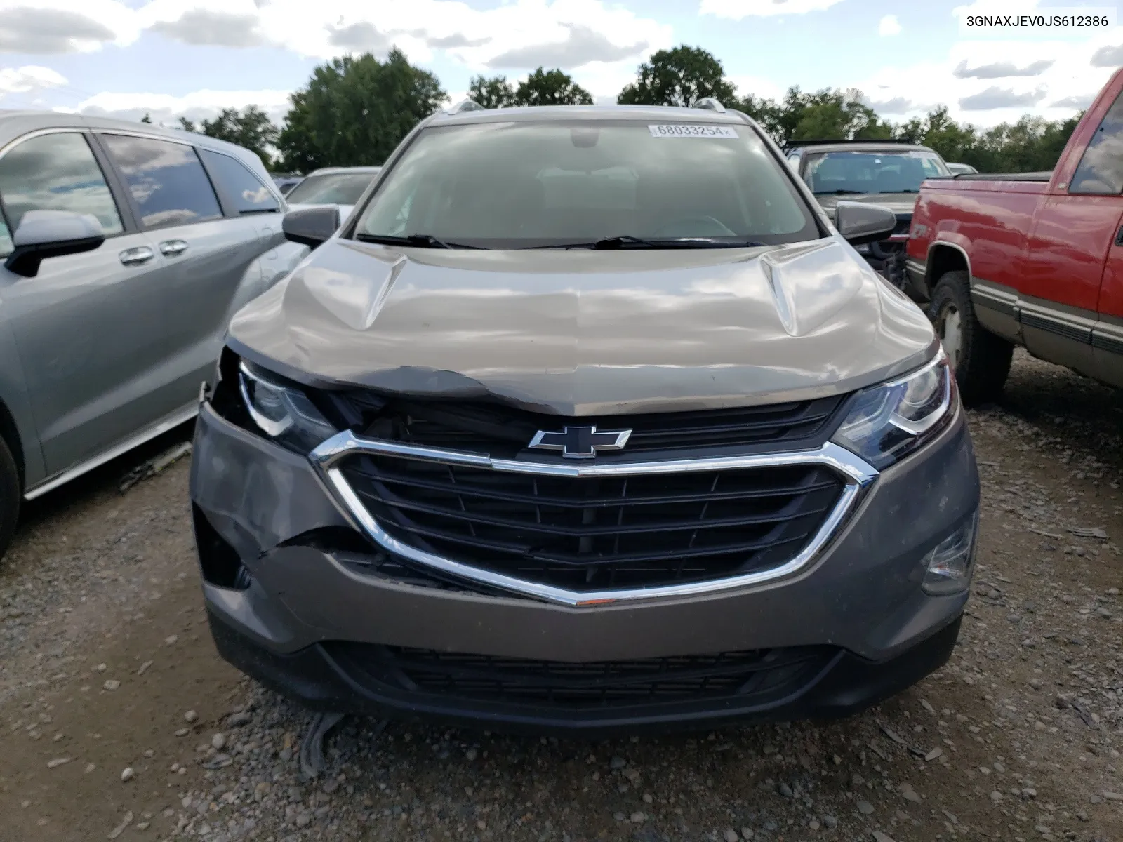 2018 Chevrolet Equinox Lt VIN: 3GNAXJEV0JS612386 Lot: 68033254