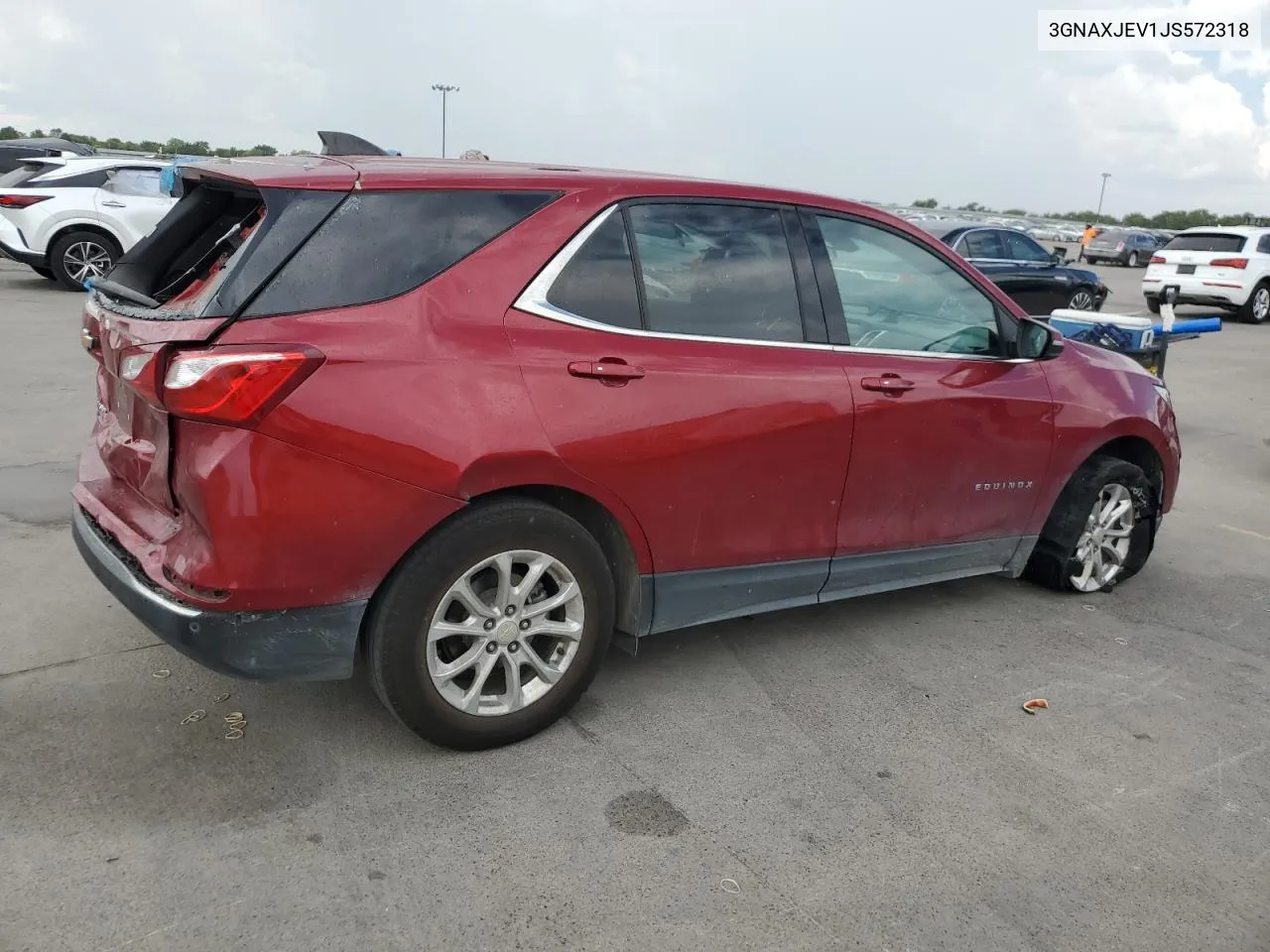 2018 Chevrolet Equinox Lt VIN: 3GNAXJEV1JS572318 Lot: 68043194