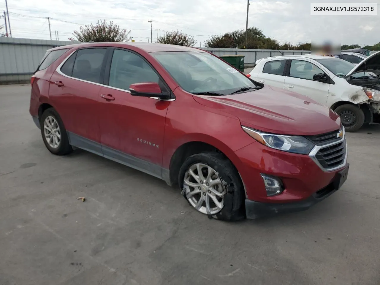 2018 Chevrolet Equinox Lt VIN: 3GNAXJEV1JS572318 Lot: 68043194