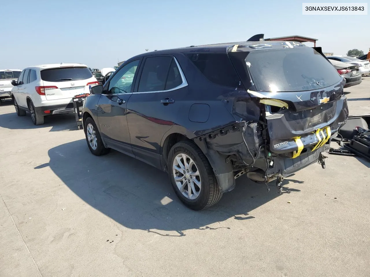 2018 Chevrolet Equinox Lt VIN: 3GNAXSEVXJS613843 Lot: 68243274