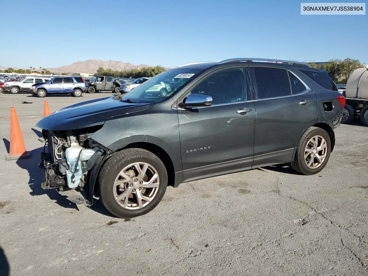 2018 Chevrolet Equinox Premier VIN: 3GNAXMEV7JS538904 Lot: 68268534