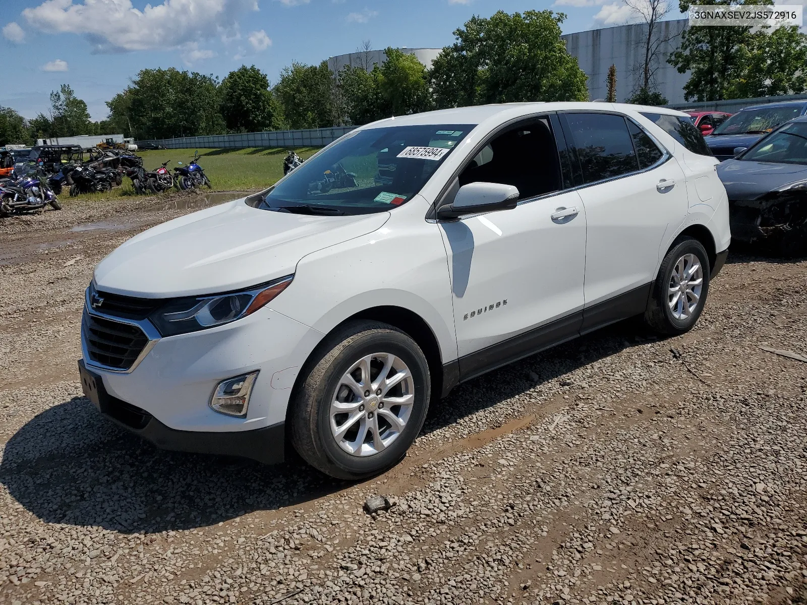 2018 Chevrolet Equinox Lt VIN: 3GNAXSEV2JS572916 Lot: 68575994