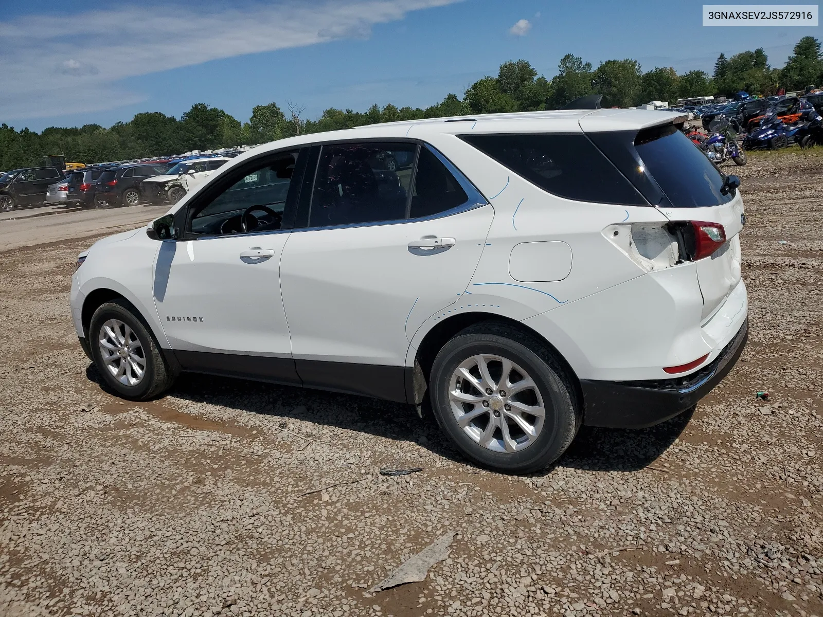 2018 Chevrolet Equinox Lt VIN: 3GNAXSEV2JS572916 Lot: 68575994