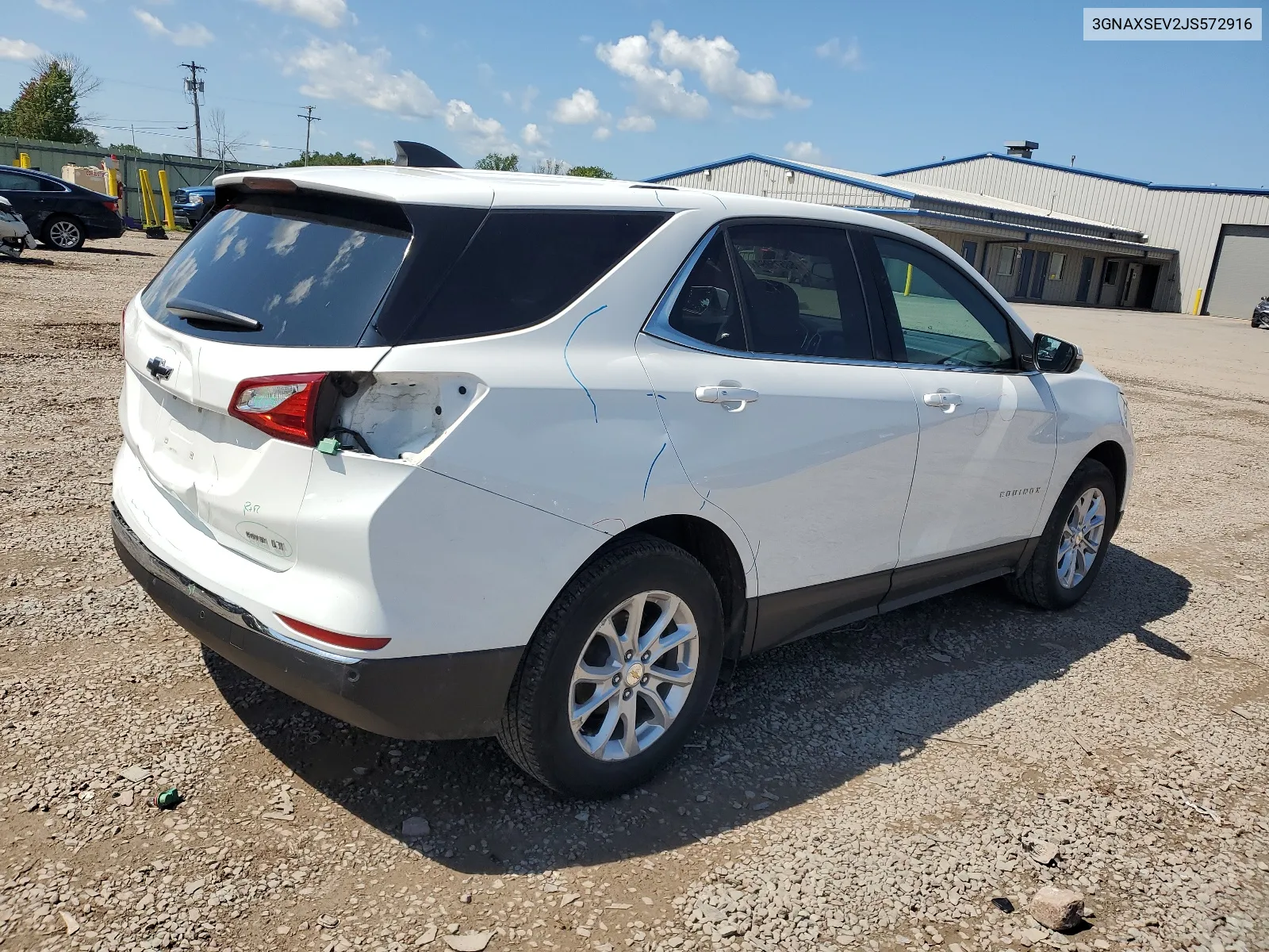 2018 Chevrolet Equinox Lt VIN: 3GNAXSEV2JS572916 Lot: 68575994