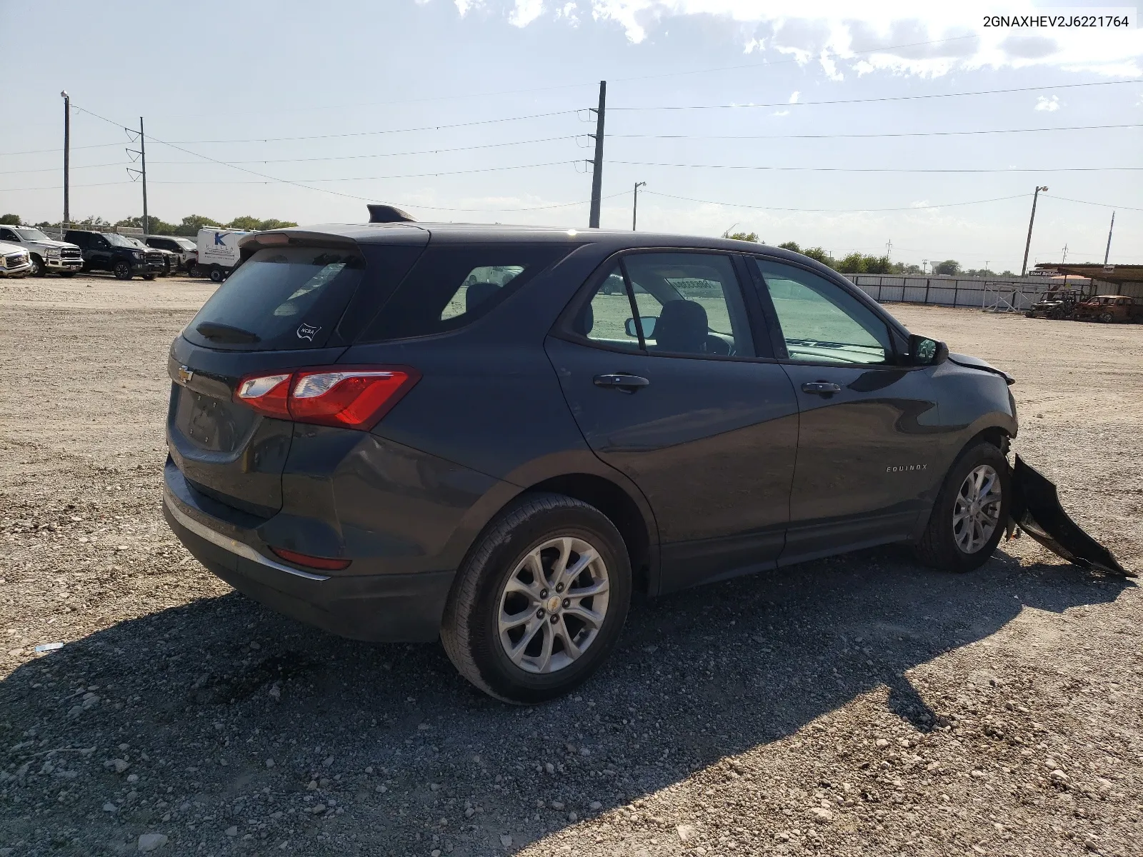 2018 Chevrolet Equinox Ls VIN: 2GNAXHEV2J6221764 Lot: 68633384