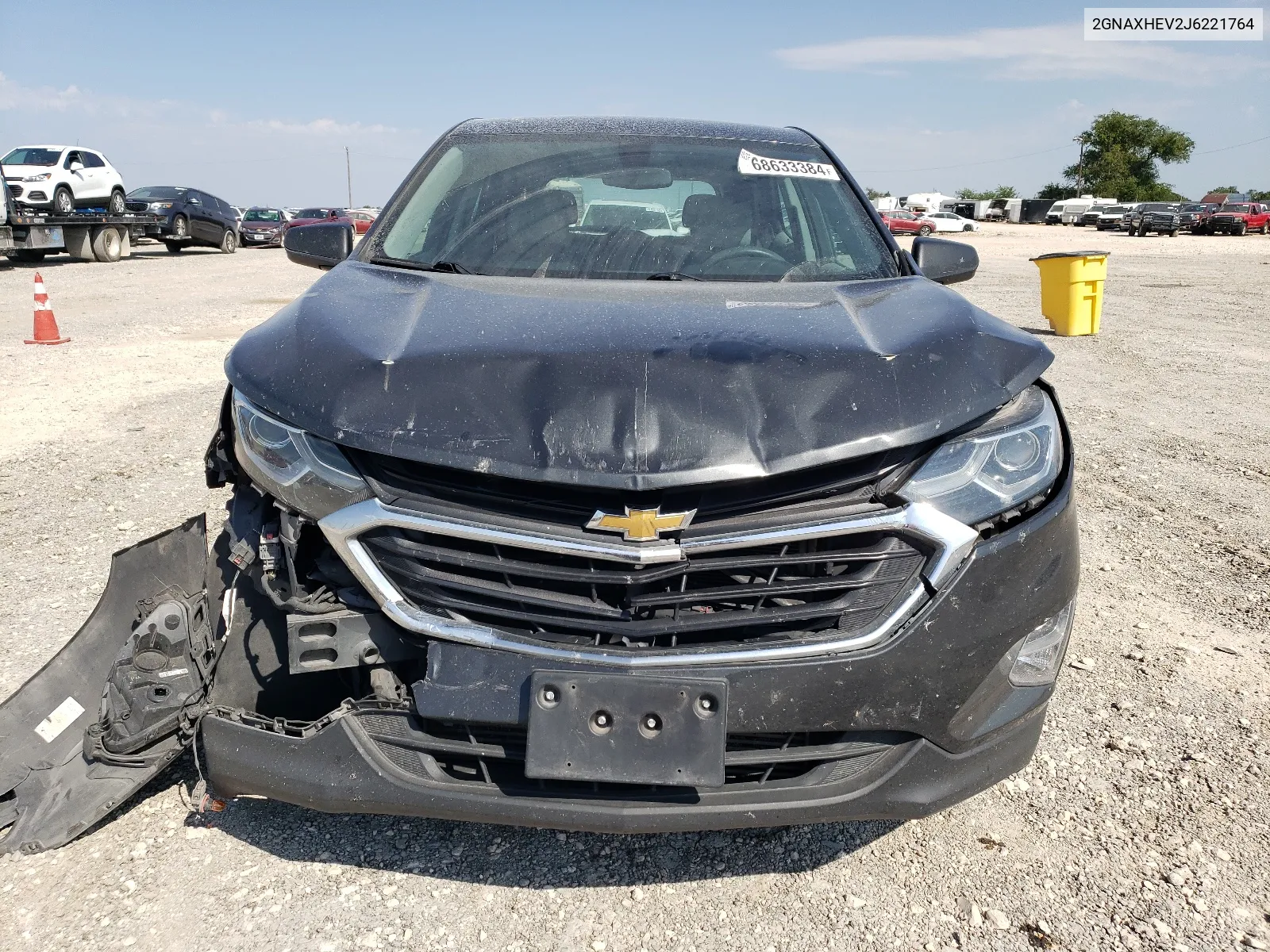 2018 Chevrolet Equinox Ls VIN: 2GNAXHEV2J6221764 Lot: 68633384