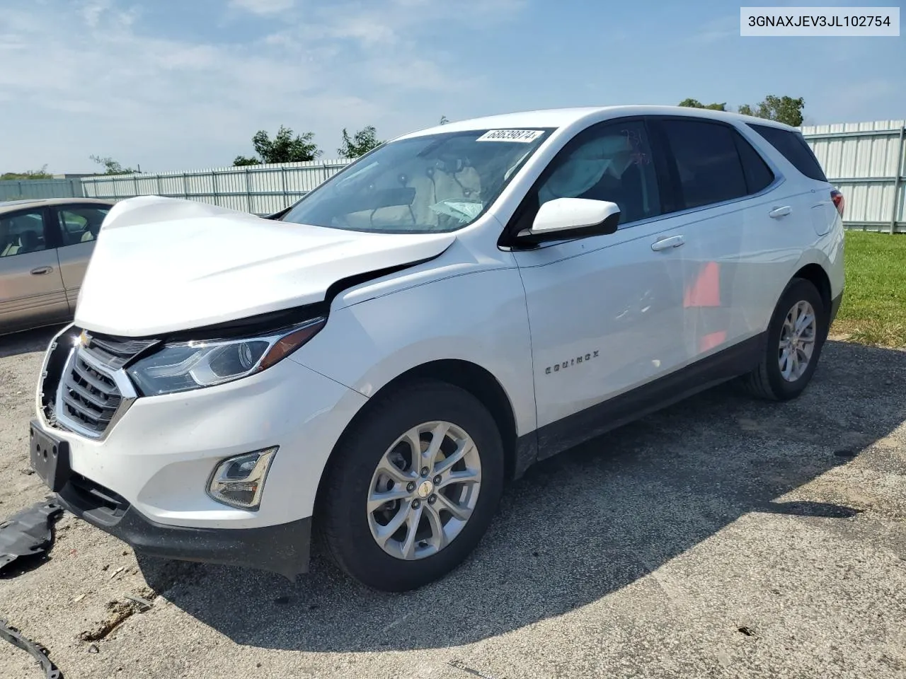 2018 Chevrolet Equinox Lt VIN: 3GNAXJEV3JL102754 Lot: 68639874