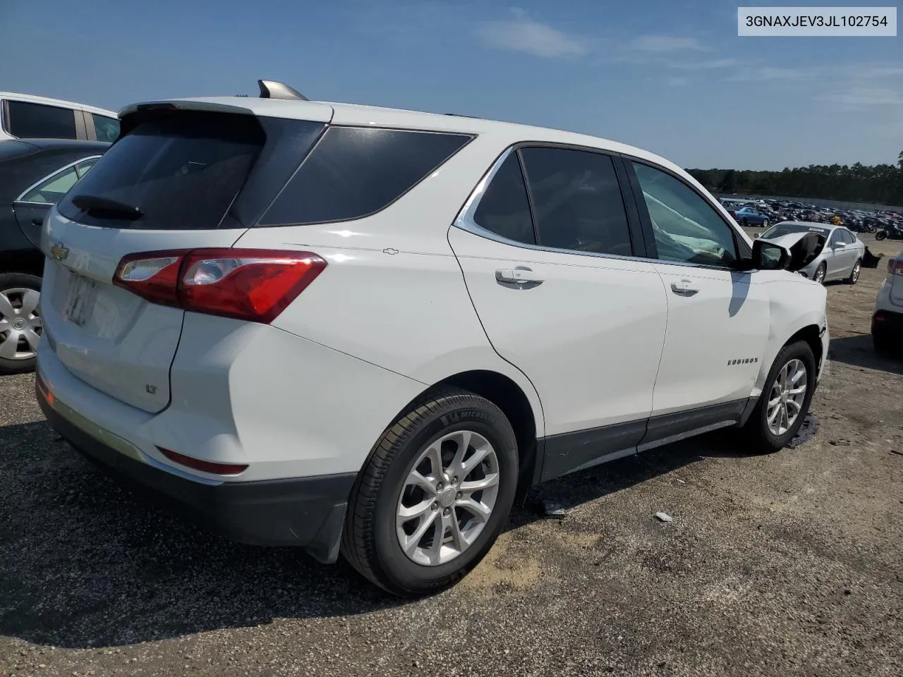 2018 Chevrolet Equinox Lt VIN: 3GNAXJEV3JL102754 Lot: 68639874