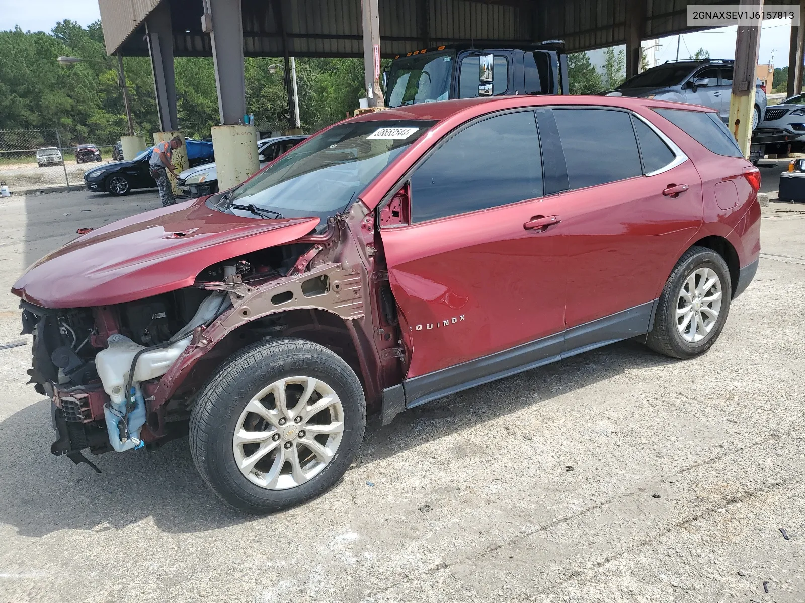 2018 Chevrolet Equinox Lt VIN: 2GNAXSEV1J6157813 Lot: 68663544