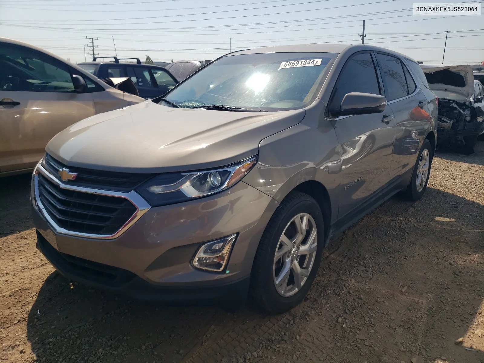 2018 Chevrolet Equinox Lt VIN: 3GNAXKEX5JS523064 Lot: 68691344