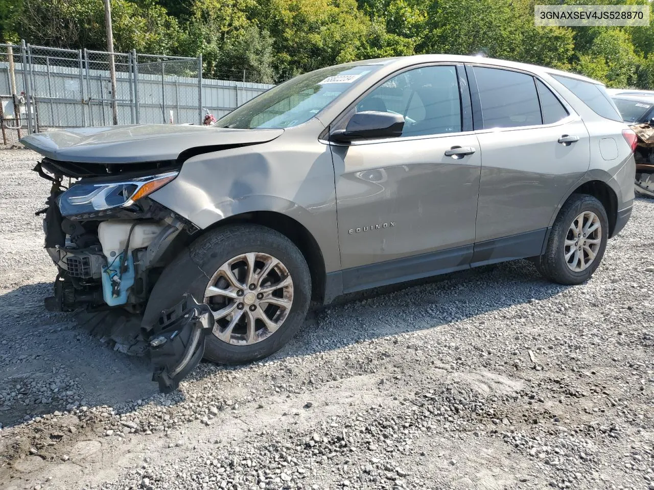 2018 Chevrolet Equinox Lt VIN: 3GNAXSEV4JS528870 Lot: 68822234