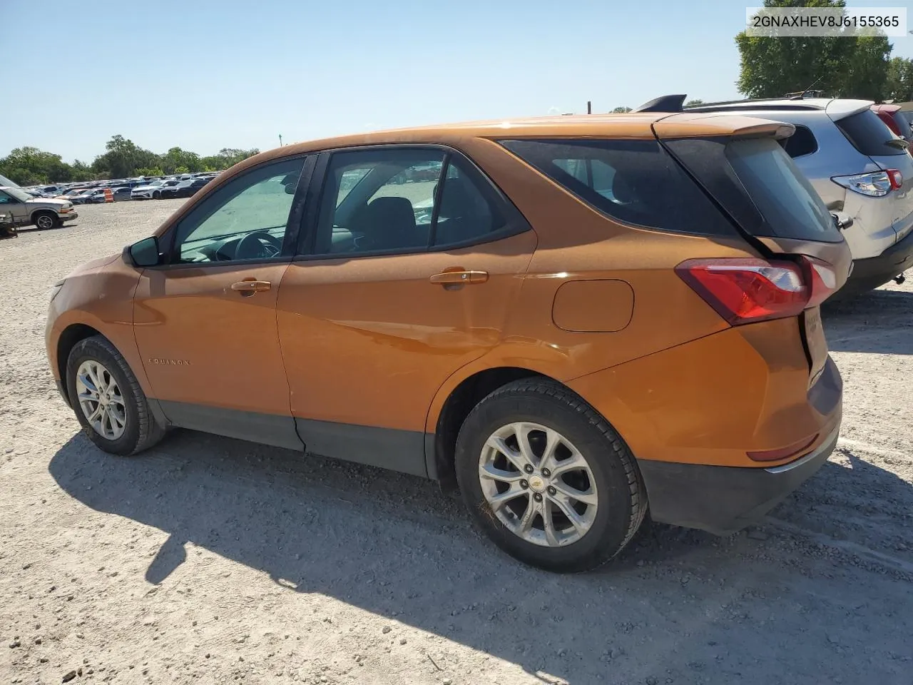 2GNAXHEV8J6155365 2018 Chevrolet Equinox Ls