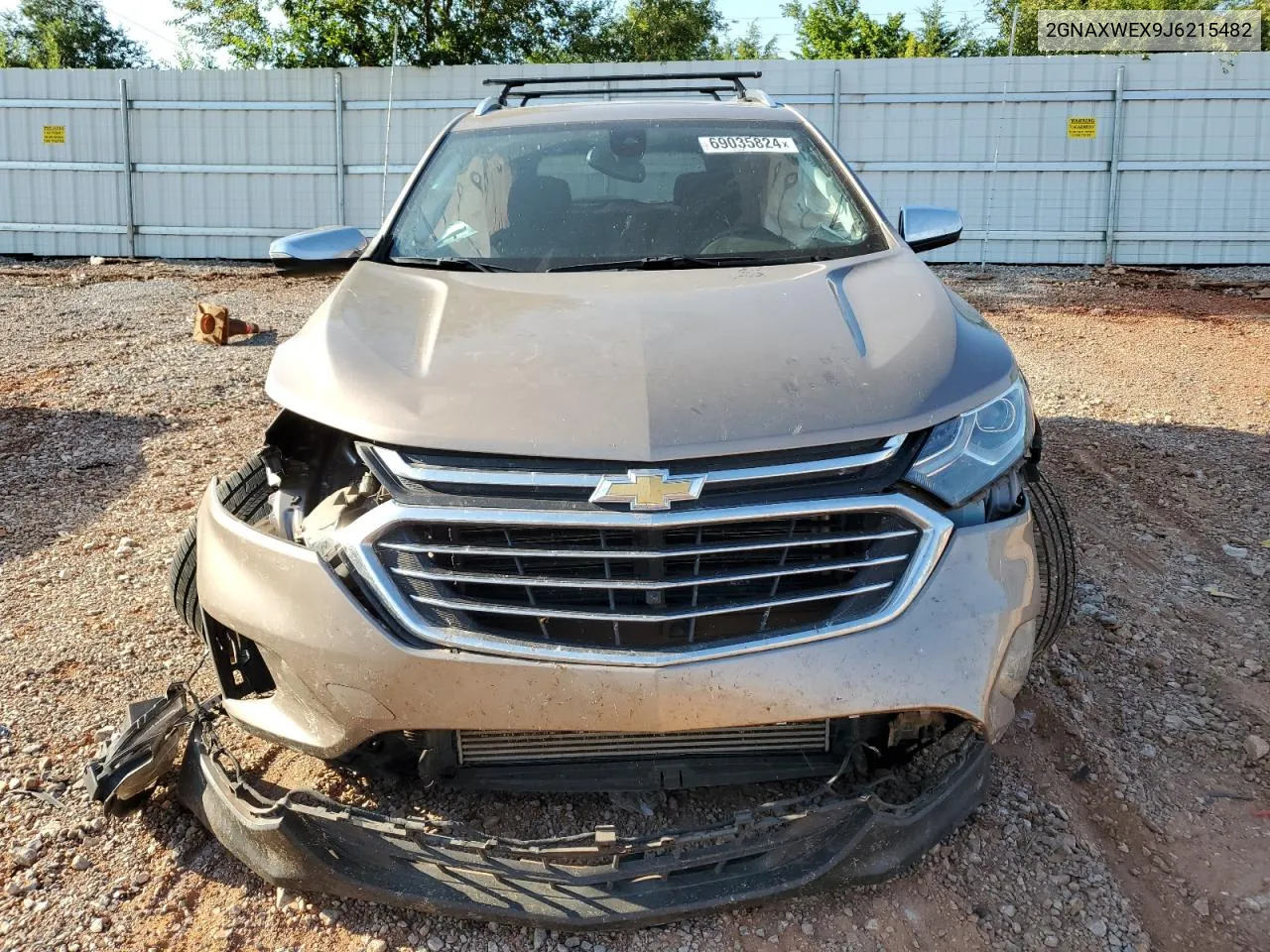 2018 Chevrolet Equinox Premier VIN: 2GNAXWEX9J6215482 Lot: 69035824