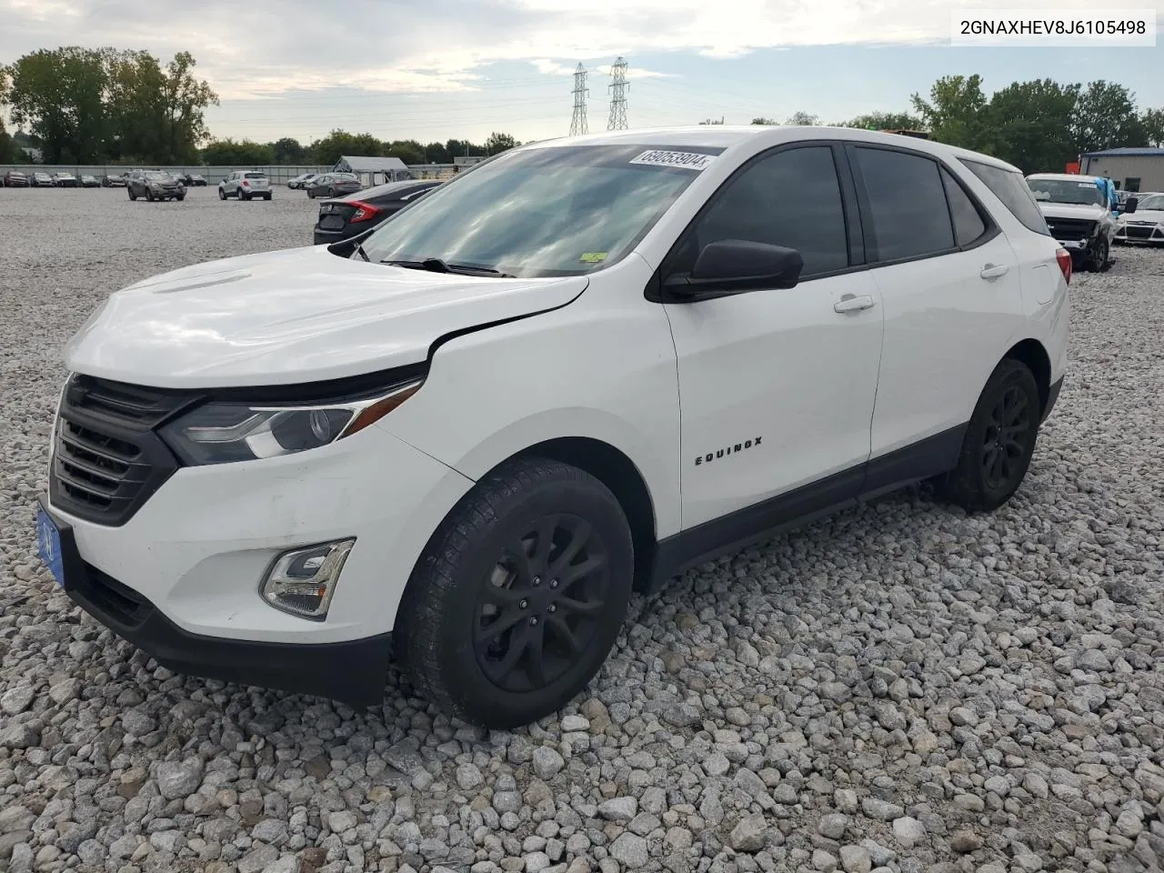 2018 Chevrolet Equinox Ls VIN: 2GNAXHEV8J6105498 Lot: 69053904