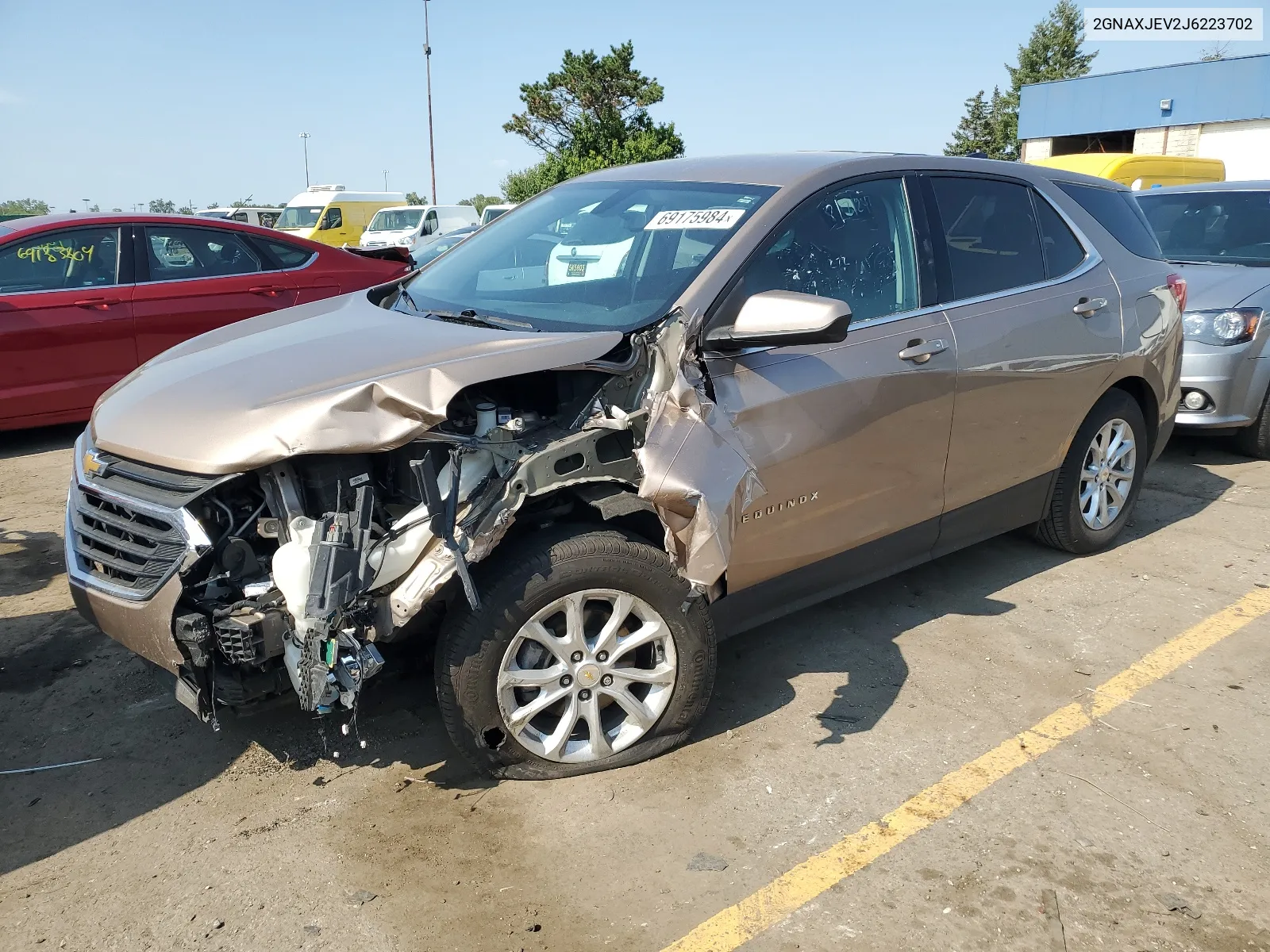 2018 Chevrolet Equinox Lt VIN: 2GNAXJEV2J6223702 Lot: 69175984