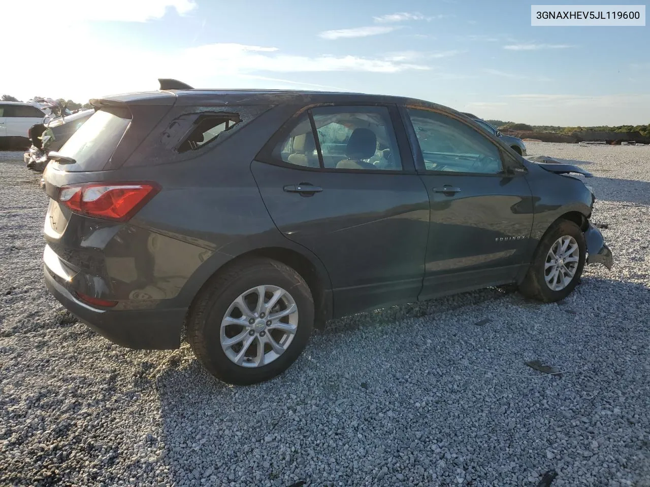 2018 Chevrolet Equinox Ls VIN: 3GNAXHEV5JL119600 Lot: 69287754