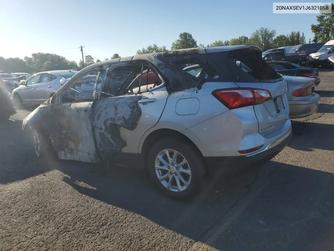 2018 Chevrolet Equinox Lt VIN: 2GNAXSEV1J6321058 Lot: 69293334