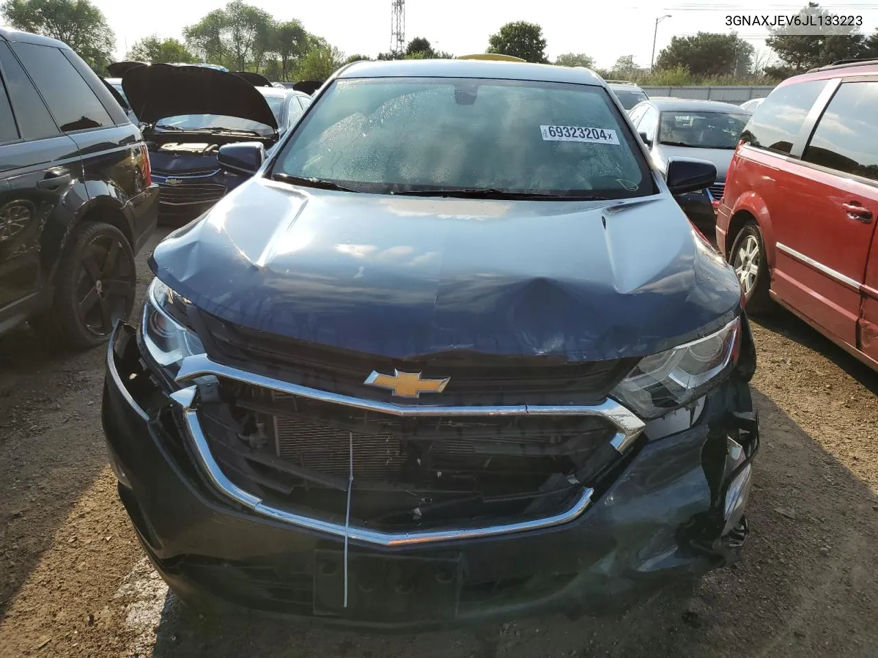 2018 Chevrolet Equinox Lt VIN: 3GNAXJEV6JL133223 Lot: 69323204