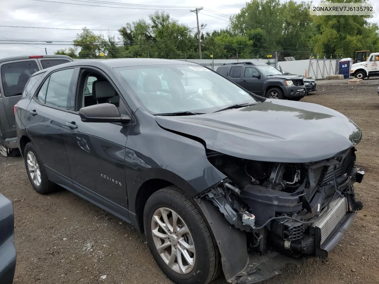 2018 Chevrolet Equinox Ls VIN: 2GNAXREV7J6135792 Lot: 69372354