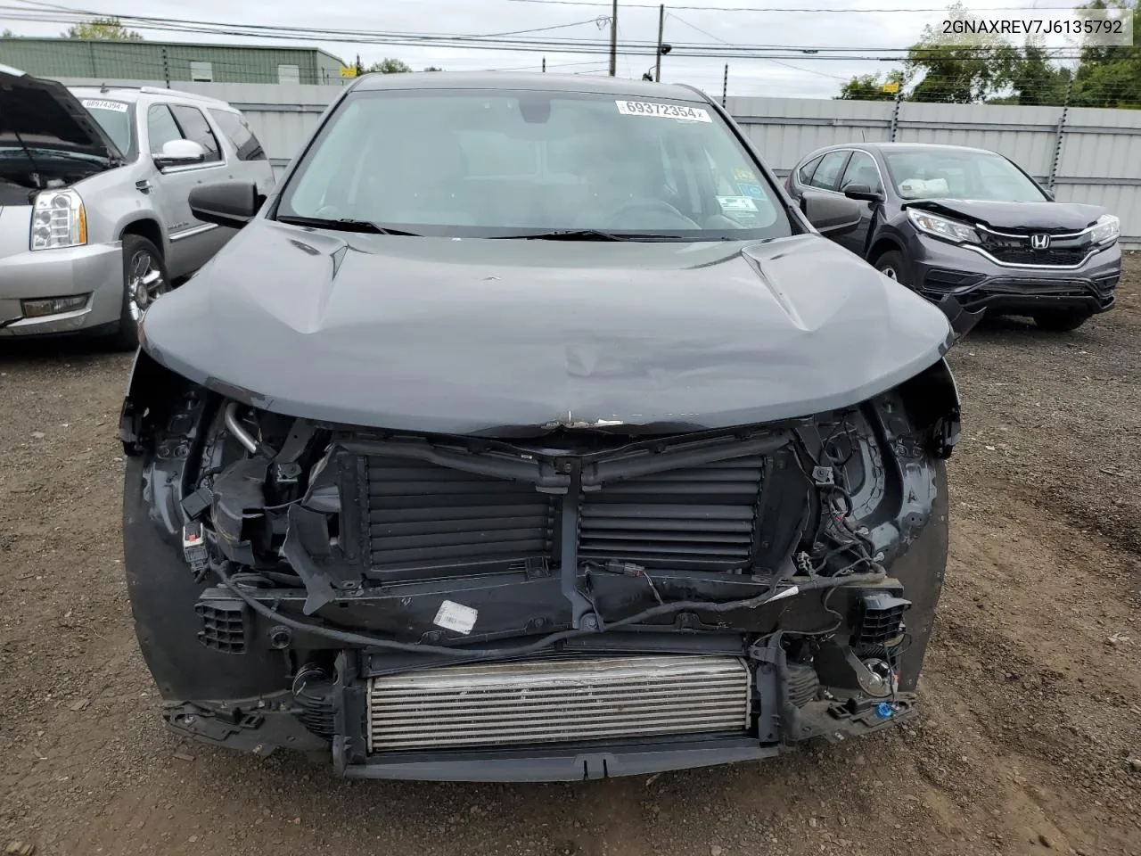 2018 Chevrolet Equinox Ls VIN: 2GNAXREV7J6135792 Lot: 69372354