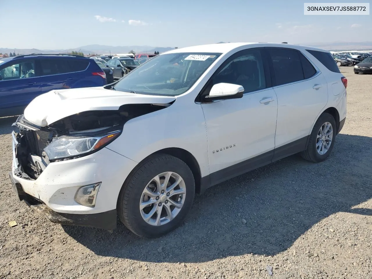 2018 Chevrolet Equinox Lt VIN: 3GNAXSEV7JS588772 Lot: 69422374