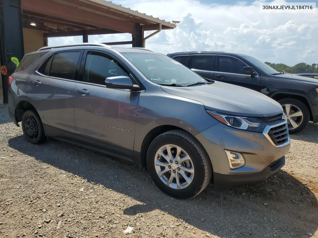 2018 Chevrolet Equinox Lt VIN: 3GNAXJEV9JL184716 Lot: 69423034