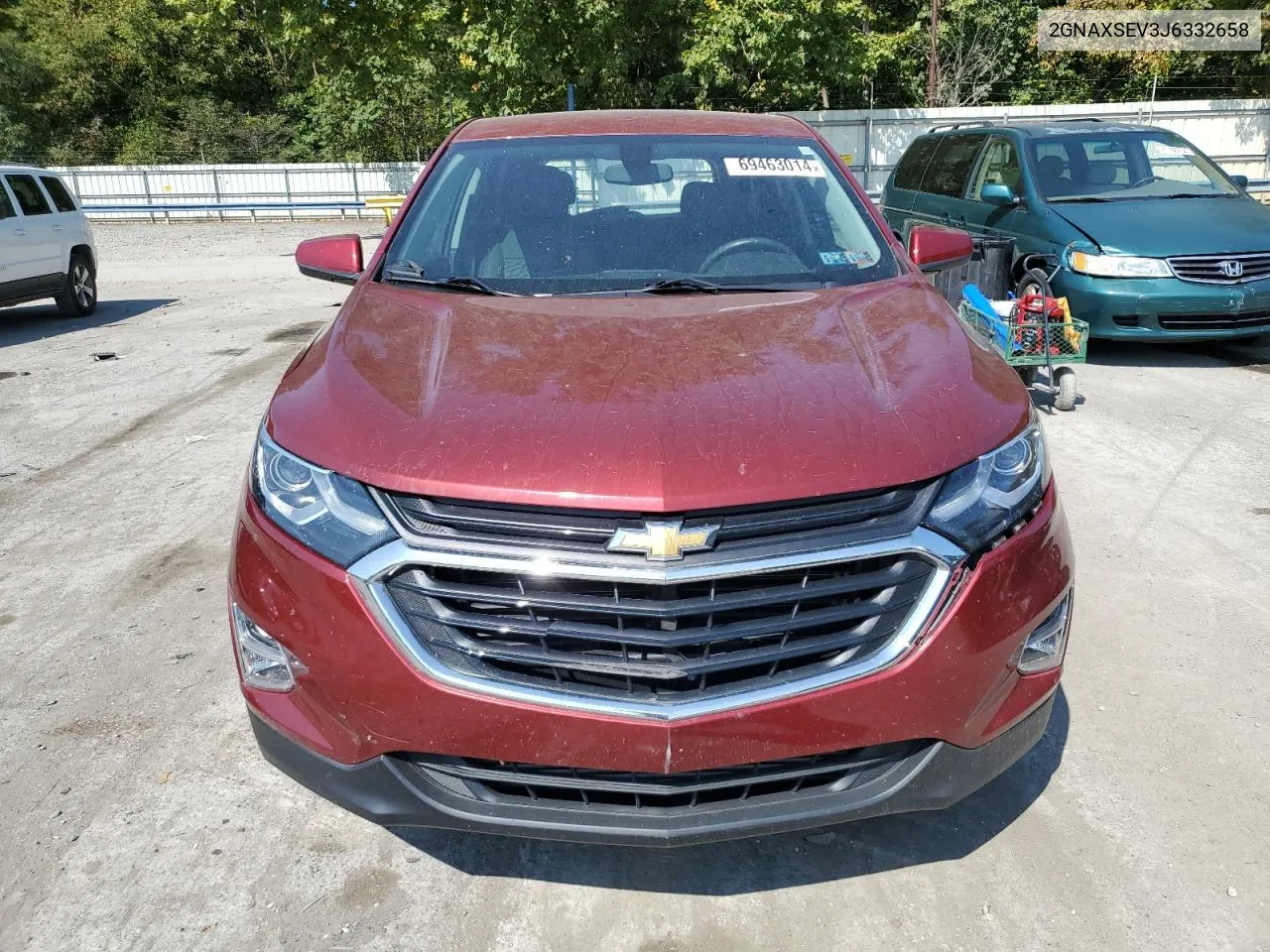 2018 Chevrolet Equinox Lt VIN: 2GNAXSEV3J6332658 Lot: 69463014