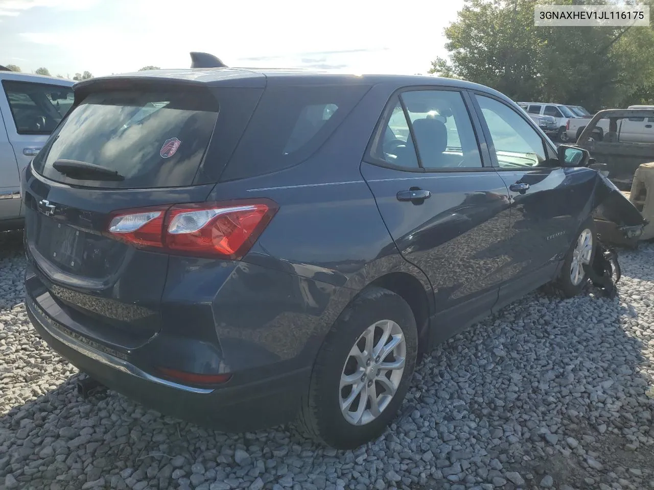 2018 Chevrolet Equinox Ls VIN: 3GNAXHEV1JL116175 Lot: 69760184