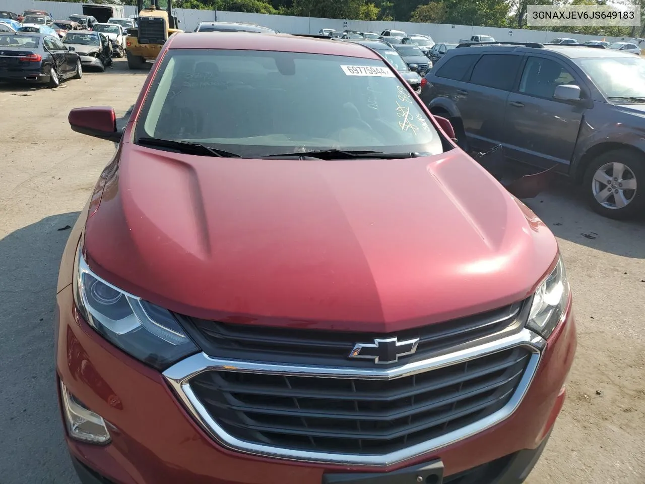 2018 Chevrolet Equinox Lt VIN: 3GNAXJEV6JS649183 Lot: 69775944