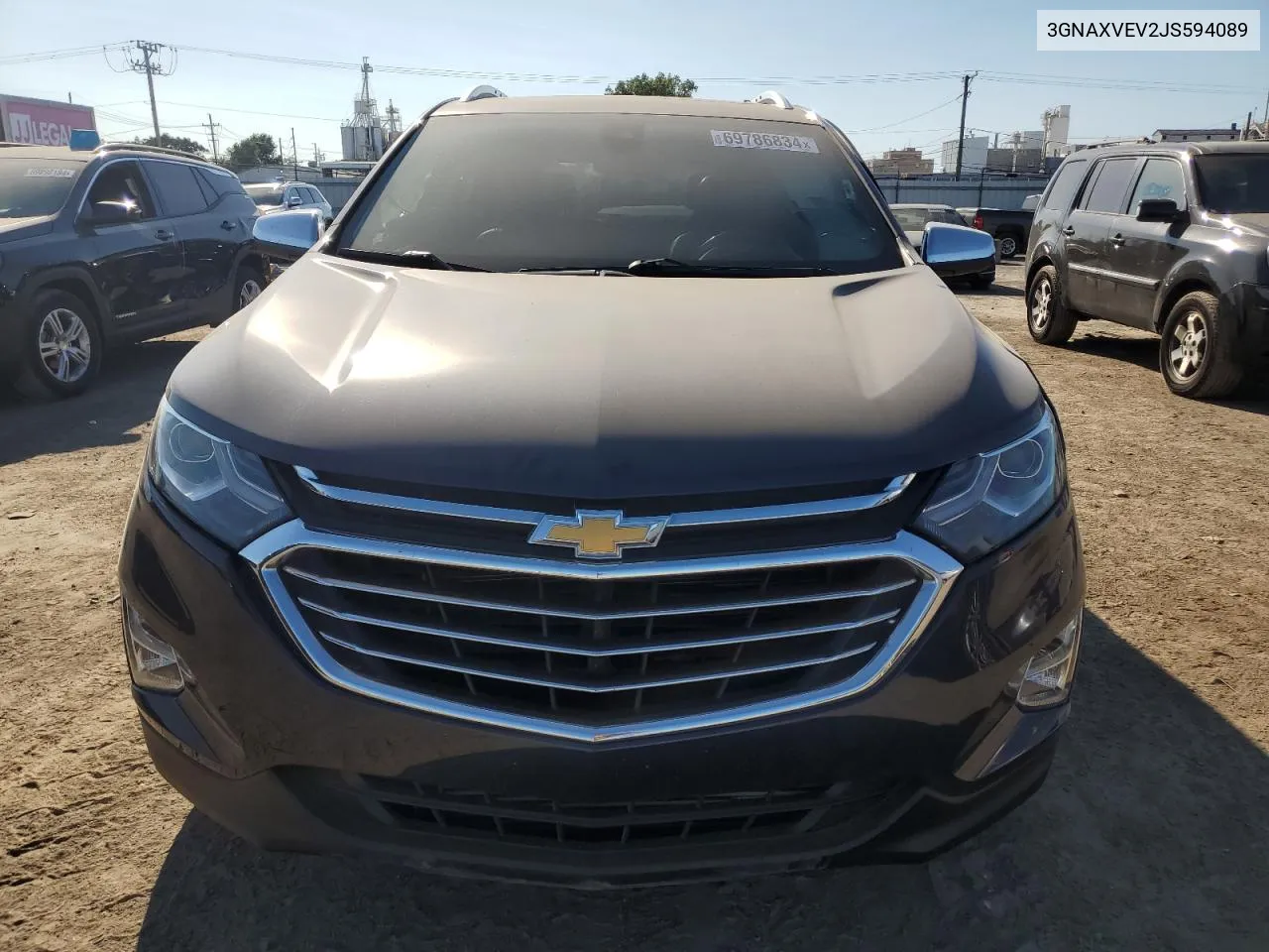 2018 Chevrolet Equinox Premier VIN: 3GNAXVEV2JS594089 Lot: 69786834