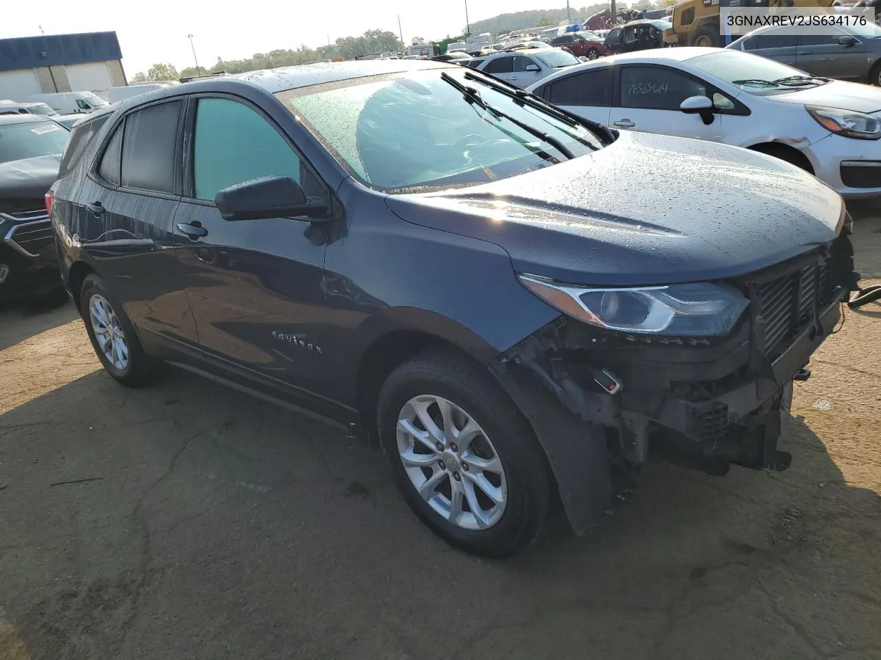 2018 Chevrolet Equinox Ls VIN: 3GNAXREV2JS634176 Lot: 69830734