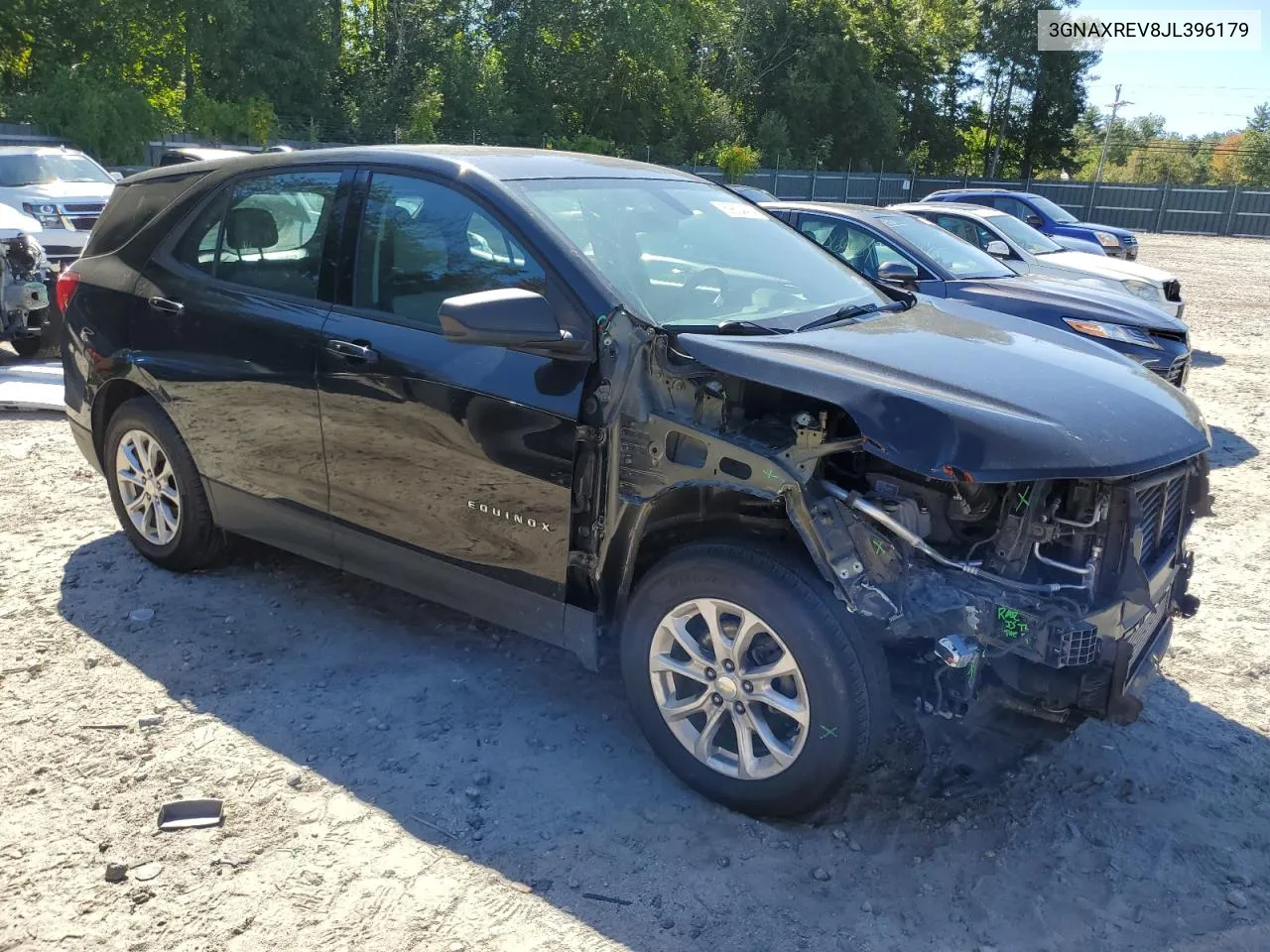 2018 Chevrolet Equinox Ls VIN: 3GNAXREV8JL396179 Lot: 69834414