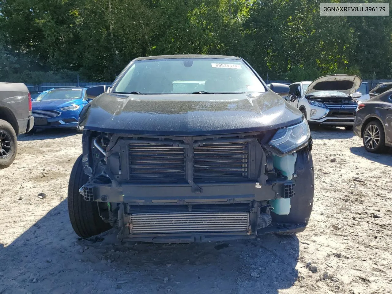 2018 Chevrolet Equinox Ls VIN: 3GNAXREV8JL396179 Lot: 69834414