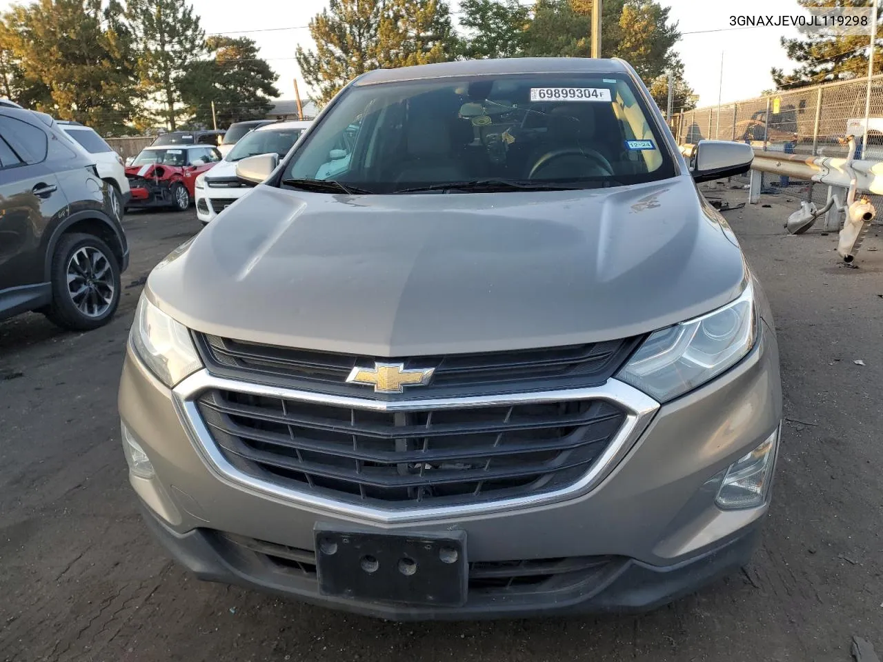 2018 Chevrolet Equinox Lt VIN: 3GNAXJEV0JL119298 Lot: 69899304