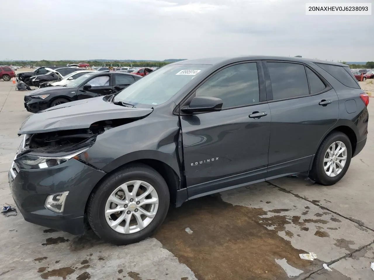 2018 Chevrolet Equinox Ls VIN: 2GNAXHEV0J6238093 Lot: 69985914