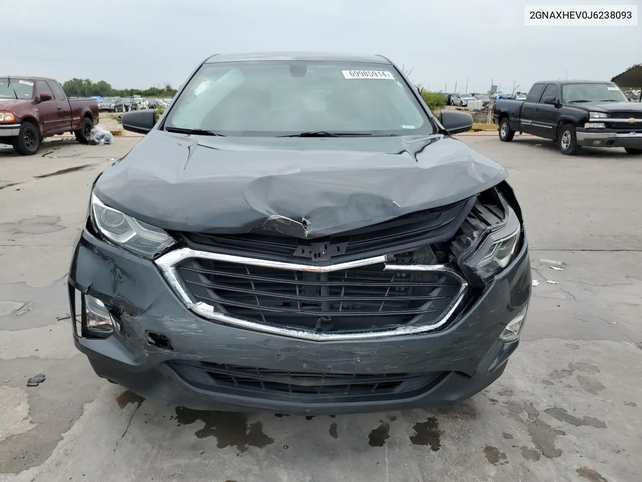 2018 Chevrolet Equinox Ls VIN: 2GNAXHEV0J6238093 Lot: 69985914