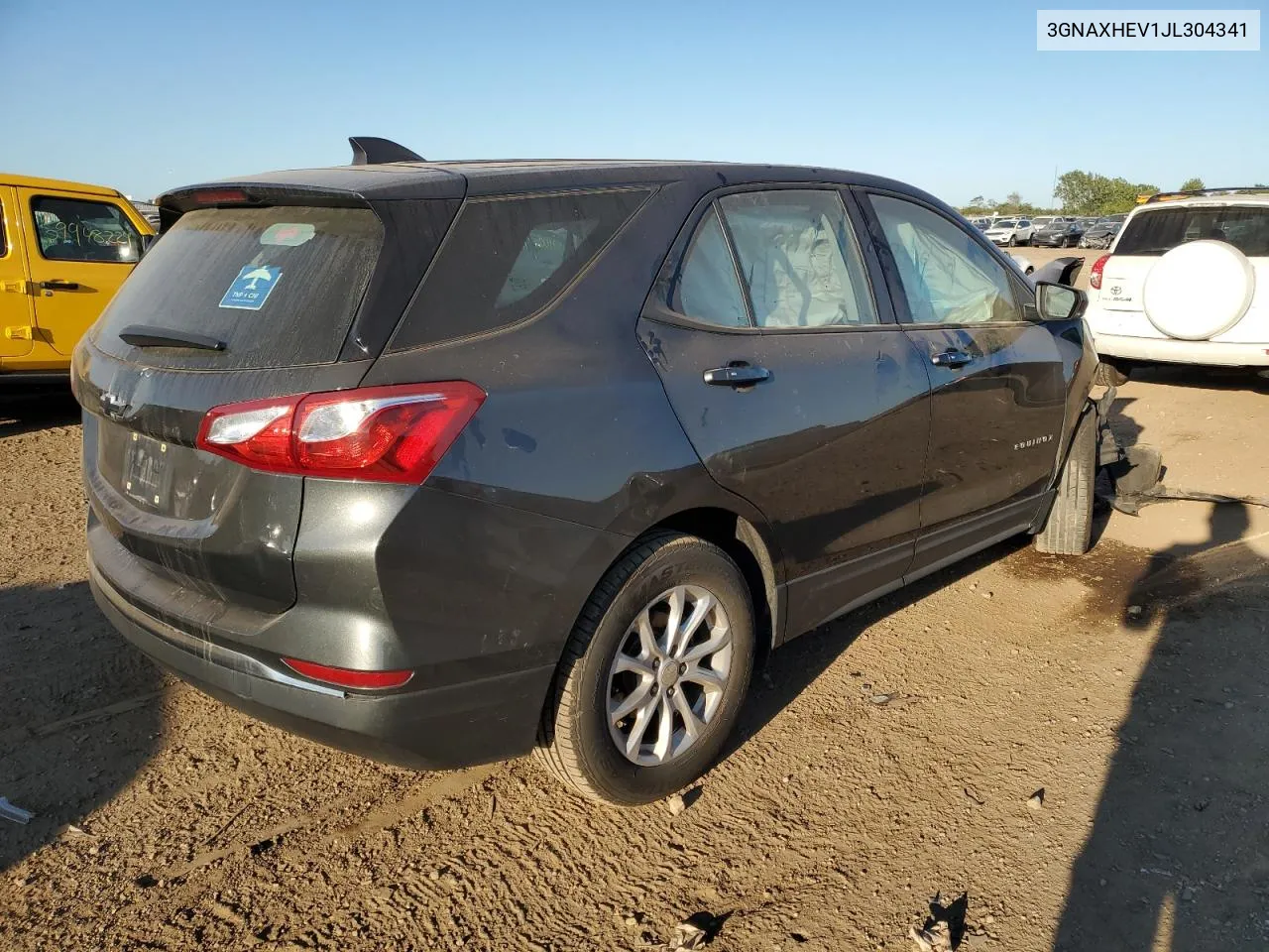 2018 Chevrolet Equinox Ls VIN: 3GNAXHEV1JL304341 Lot: 70099584