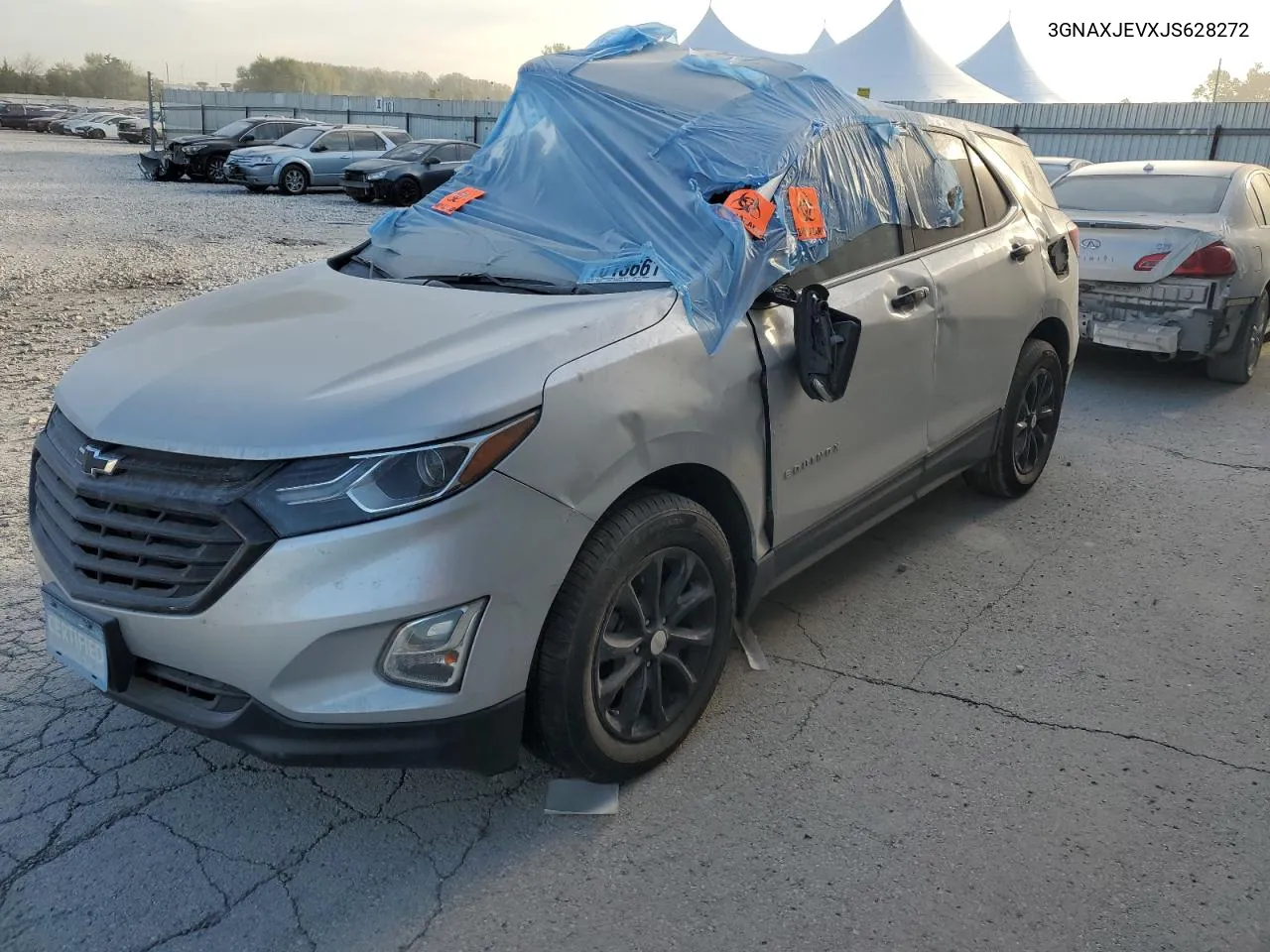 2018 Chevrolet Equinox Lt VIN: 3GNAXJEVXJS628272 Lot: 70136614