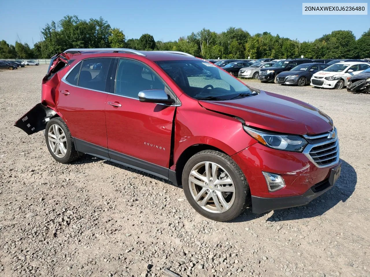 2GNAXWEX0J6236480 2018 Chevrolet Equinox Premier