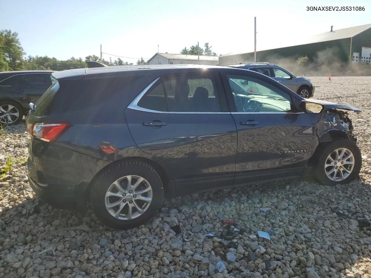 2018 Chevrolet Equinox Lt VIN: 3GNAXSEV2JS531086 Lot: 70222744