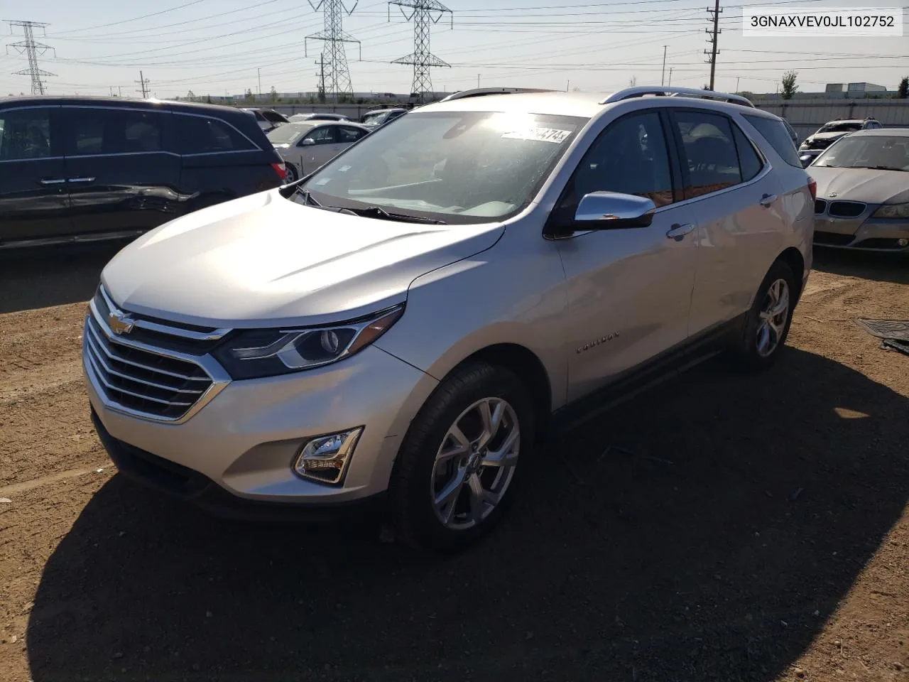 2018 Chevrolet Equinox Premier VIN: 3GNAXVEV0JL102752 Lot: 70284474