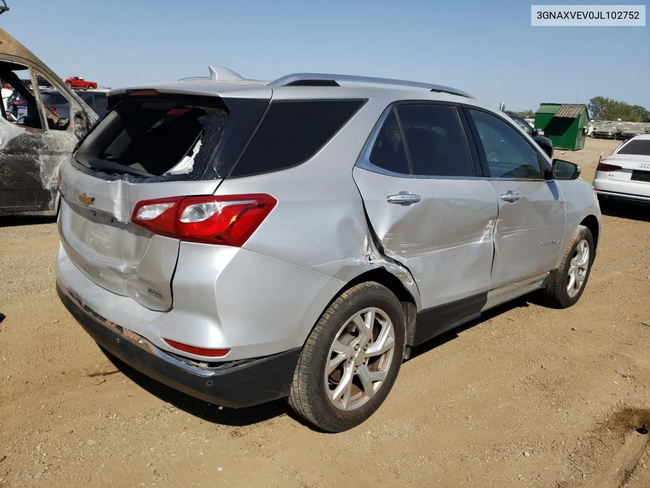 3GNAXVEV0JL102752 2018 Chevrolet Equinox Premier