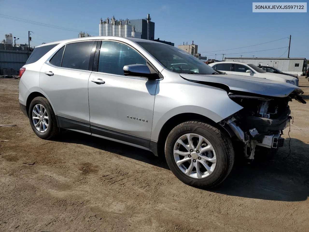 2018 Chevrolet Equinox Lt VIN: 3GNAXJEVXJS597122 Lot: 70319674