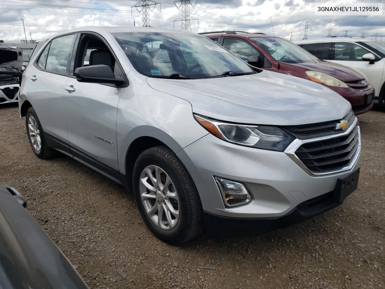 2018 Chevrolet Equinox Ls VIN: 3GNAXHEV1JL129556 Lot: 70327714