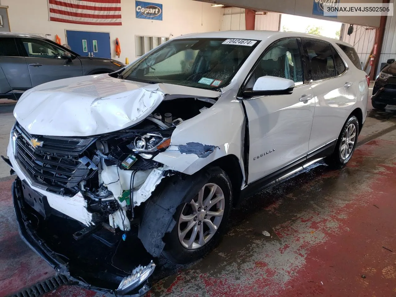 2018 Chevrolet Equinox Lt VIN: 3GNAXJEV4JS502506 Lot: 70424674