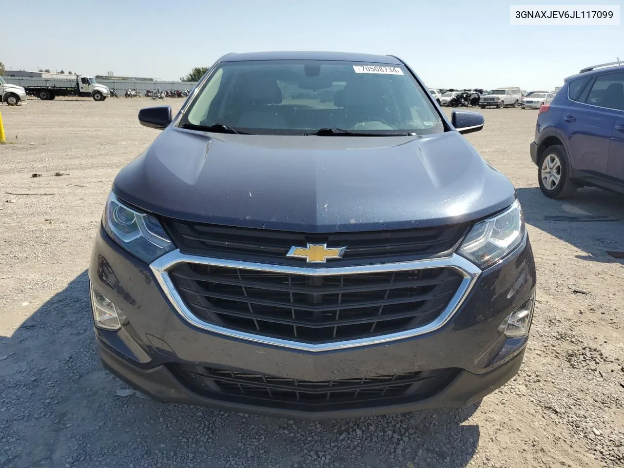 2018 Chevrolet Equinox Lt VIN: 3GNAXJEV6JL117099 Lot: 70508734